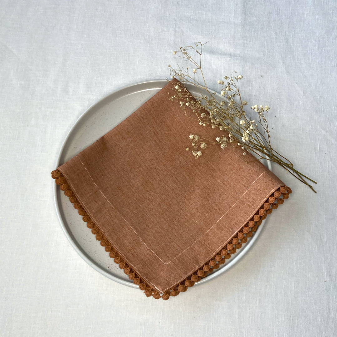 Servilleta Linoblend “Bolita" tamaño Banquete (Set de 2 piezas)