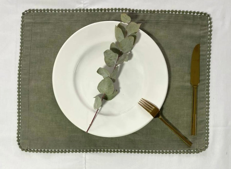Individual de mesa Linoblend "Bolita" (Set de 2)