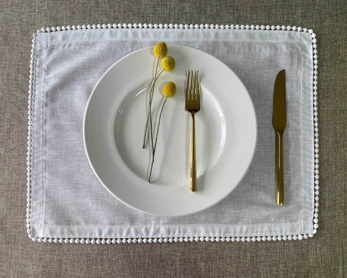 Individual de mesa Linoblend "Bolita" (Set de 2)