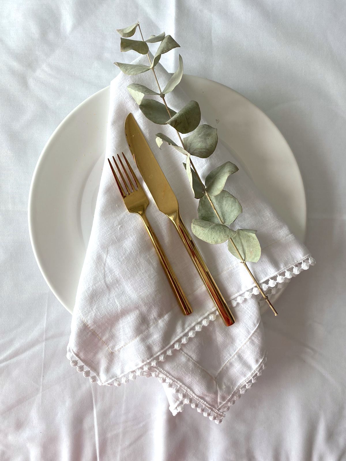 Servilleta Linoblend “Bolita" tamaño Banquete (Set de 2 piezas)