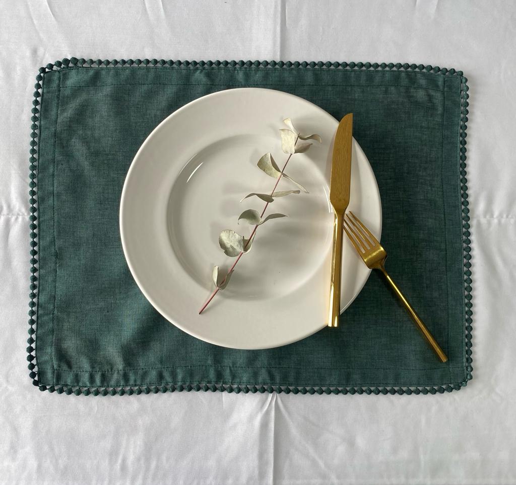 Individual de mesa Linoblend "Bolita" (Set de 2)