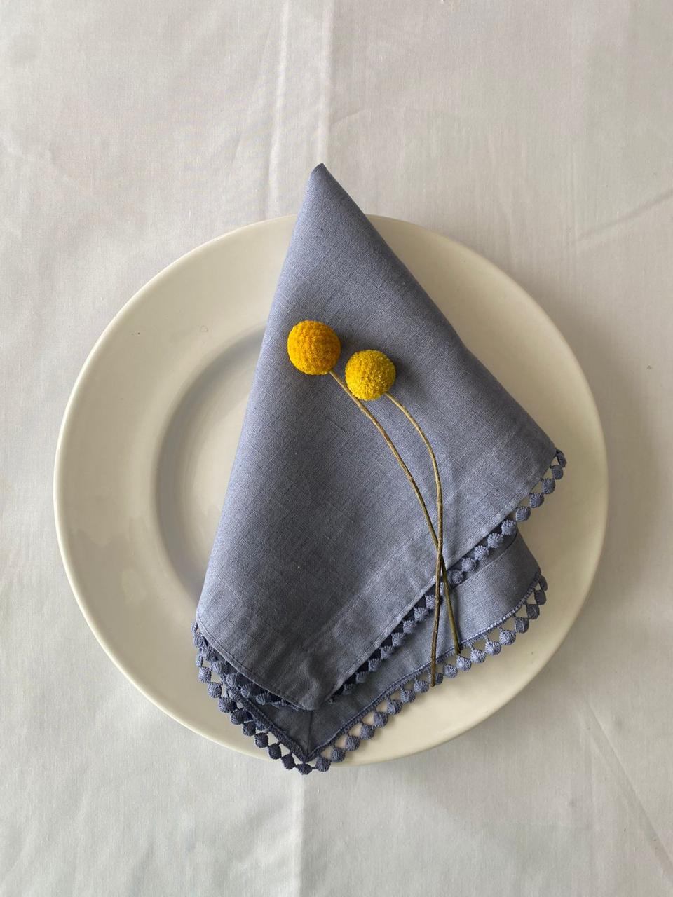 Servilleta  Linoblend “Bolita" tamaño Banquete (Set de 4 piezas)