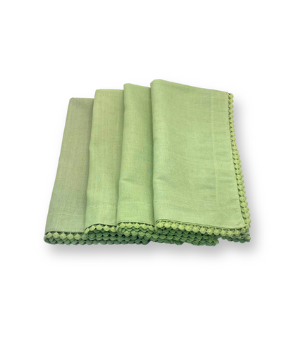 Servilleta  Linoblend “Bolita" tamaño Banquete (Set de 4 piezas)