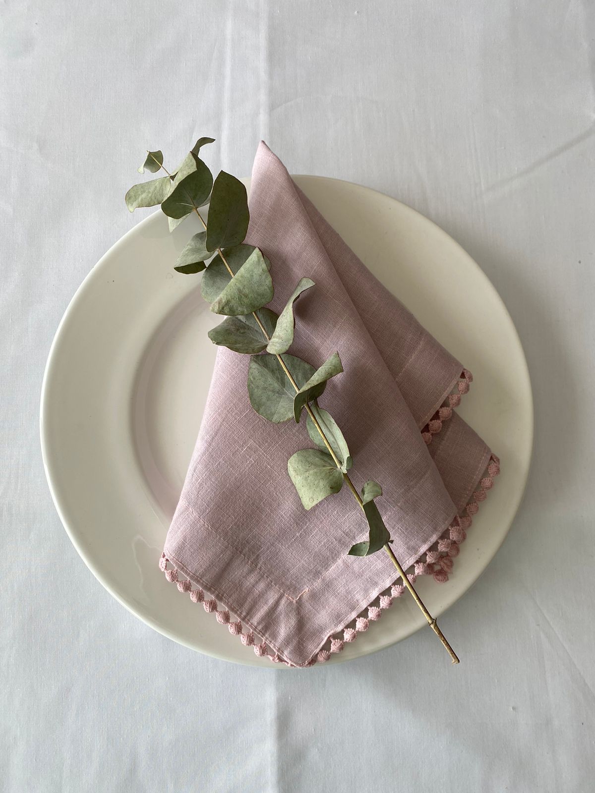 Servilleta  Linoblend “Bolita" tamaño Banquete (Set de 4 piezas)