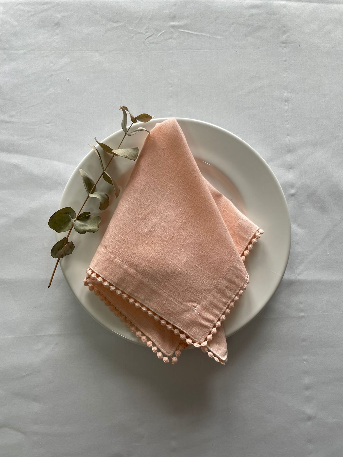 Servilleta  Linoblend “Bolita" tamaño Banquete (Set de 4 piezas)