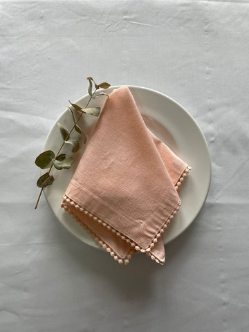 Servilleta  Linoblend “Bolita" tamaño Banquete (Set de 4 piezas)
