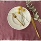 Individual de mesa Linoblend "HEM" teñido natural  Varios colores (Set de 4)